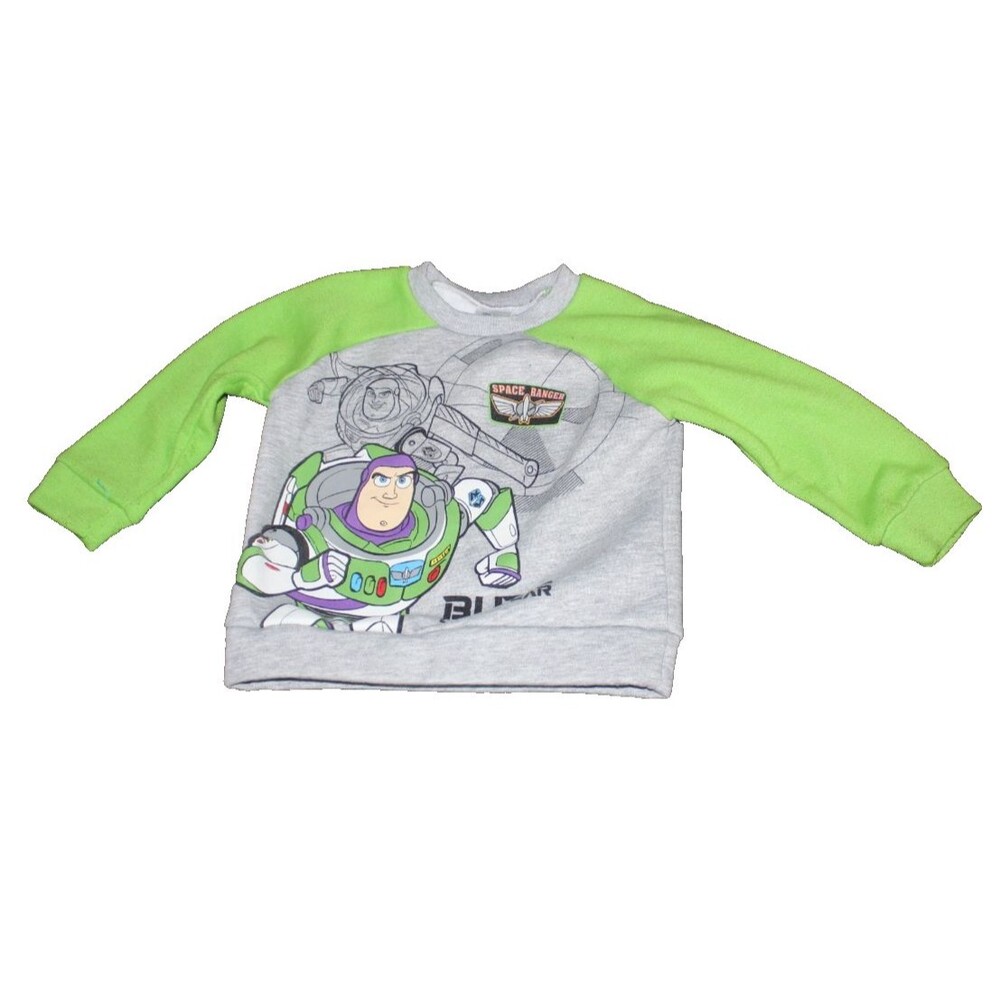Disney Pixar Toy Story Buzz Lightyear Space Ranger Fleece Sweatshirt Boys 4T